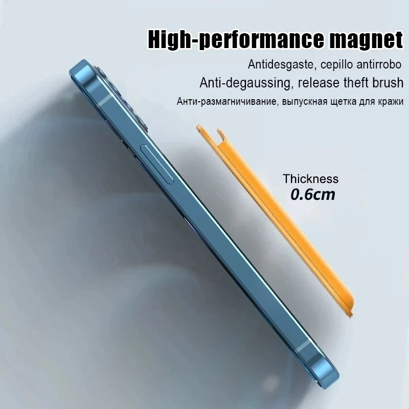 Luxury For Magsafe Magnetic Leather Wallet Case For iPhone 13 12 16 14 Pro Max 15Pro S24 Card Holder Phone Bag Cover Accessories